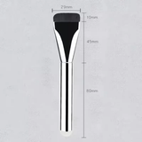 Pinceau Plat Spatule Ultra-Fin - Countouring _ Fond de Teint & Soin (Finition Argentée)