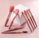 Mini Kit de 8 Pinceaux de make-up Maquillage & Pochette Kit de Voyage