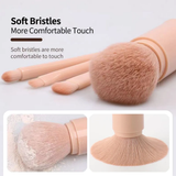 Pinceau de Maquillage Multi-Fonctions 4-en-1 - Design Capsule de Voyage