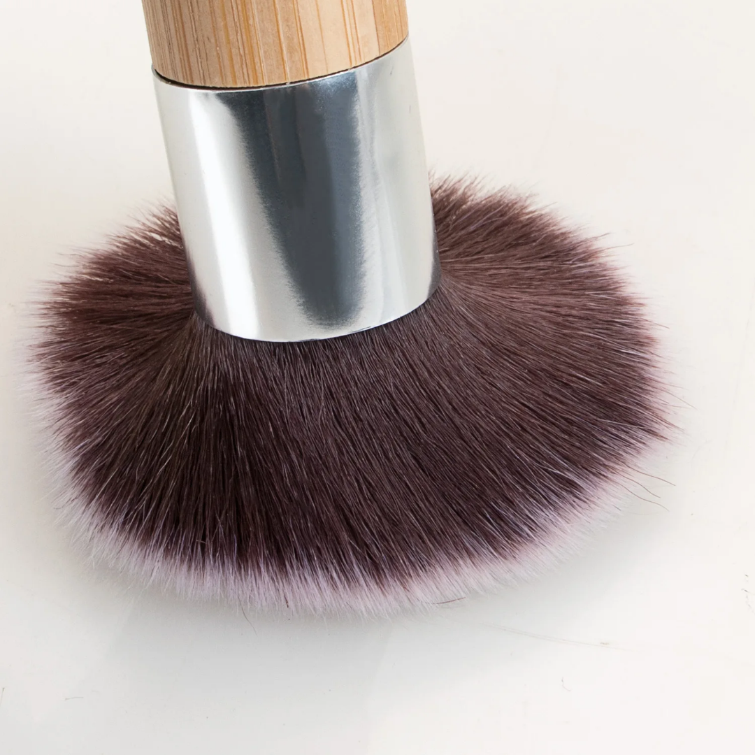 Pinceau Kabuki en Bambou - Make-up Teint Parfait & Finition Naturelle