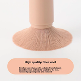 Pinceau de Maquillage Multi-Fonctions 4-en-1 - Design Capsule de Voyage