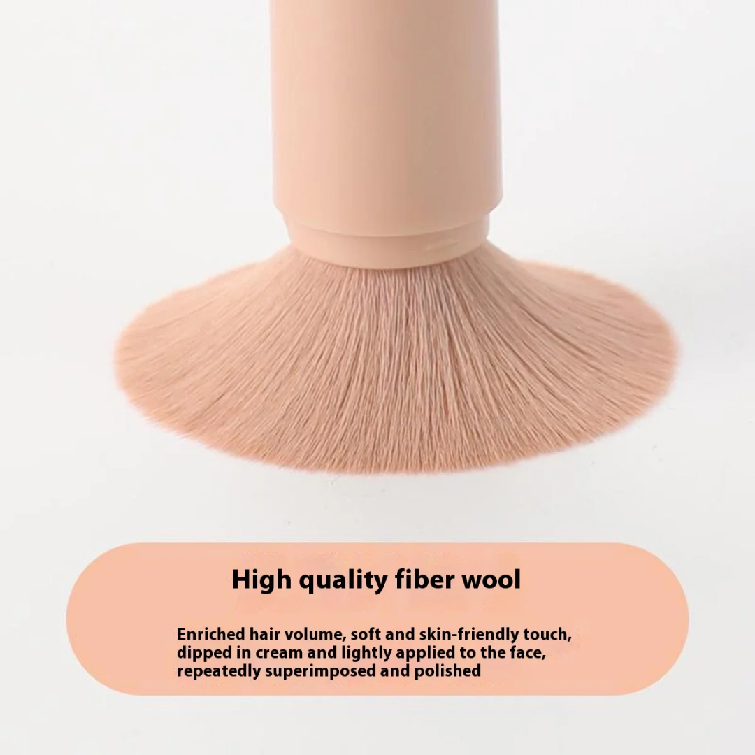 Pinceau de Maquillage Multi-Fonctions 4-en-1 - Design Capsule de Voyage