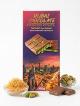 Tablette de Chocolat de Dubaï au Kunafa et Pistache _ 100 grs