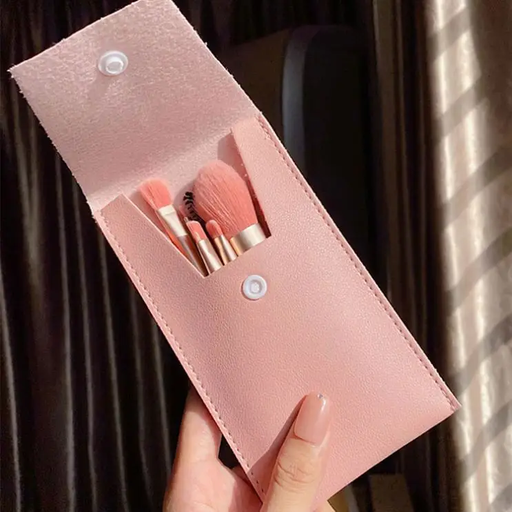Mini Kit de 8 Pinceaux de make-up Maquillage & Pochette Kit de Voyage