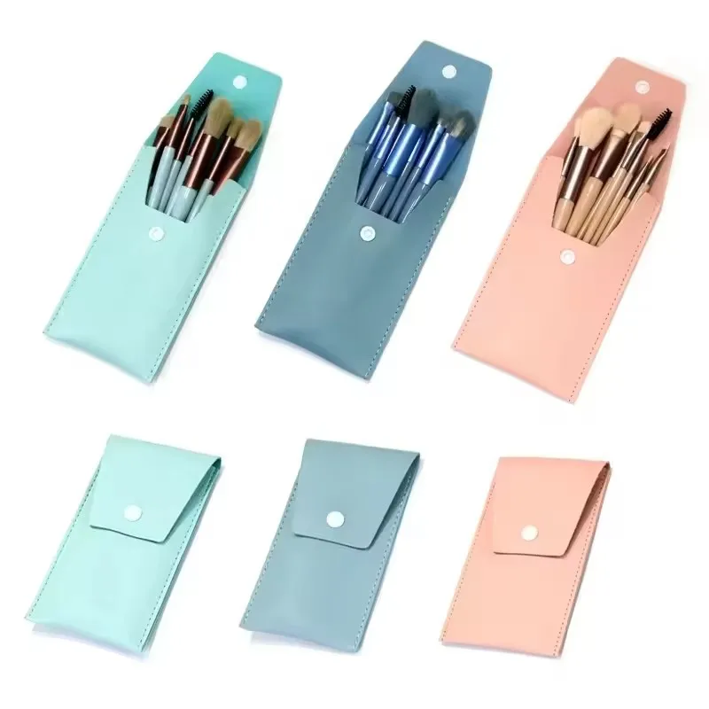 Mini Kit de 8 Pinceaux de make-up Maquillage & Pochette Kit de Voyage