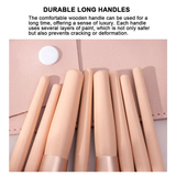 Mini Kit de 8 Pinceaux de make-up Maquillage & Pochette Kit de Voyage