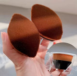 KABUKI _ 2 PCs Pinceau Teint Magique professionnel - fond de teint liquide _ bb crème _Manche Hexagonal Ergonomique 2 pieces
