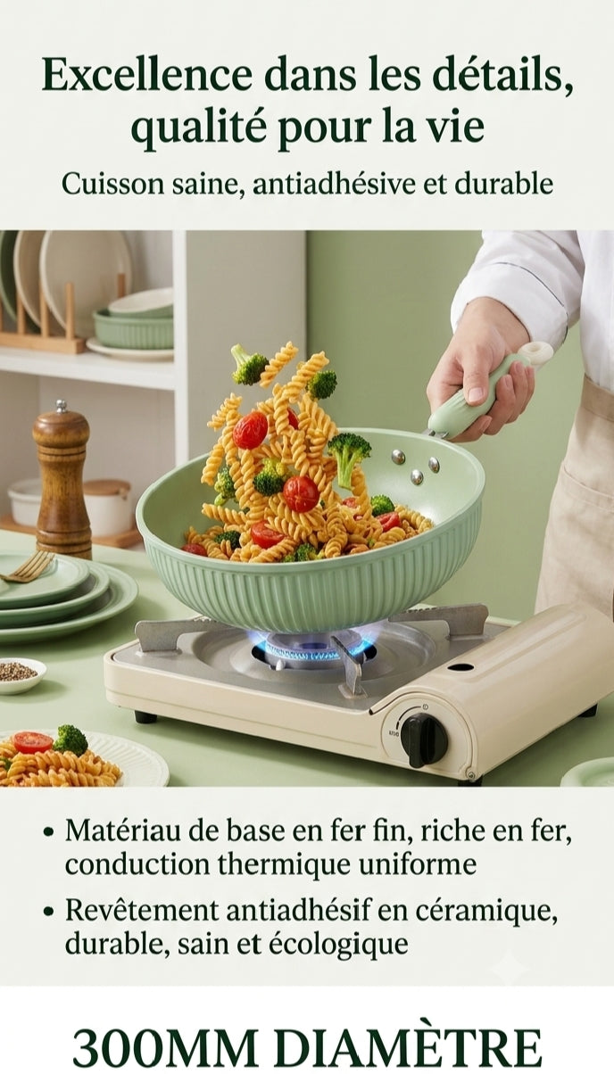 Set de cuisine complet "Urban Lady" - DSTT DSLXSHTZ3, Revêtement Céramique Antiadhésif - 3 Pièces