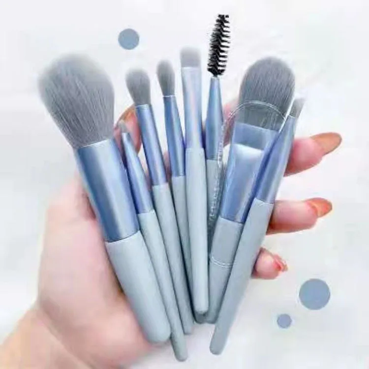 Mini Kit de 8 Pinceaux de make-up Maquillage & Pochette Kit de Voyage
