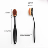Pinceau de Fond de Teint Ovale Ergonomique Professionnel-2 pieces- Teint Parfait & Finition Lisse