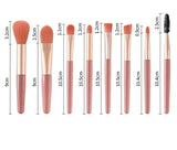 Mini Kit de 8 Pinceaux de make-up Maquillage & Pochette Kit de Voyage