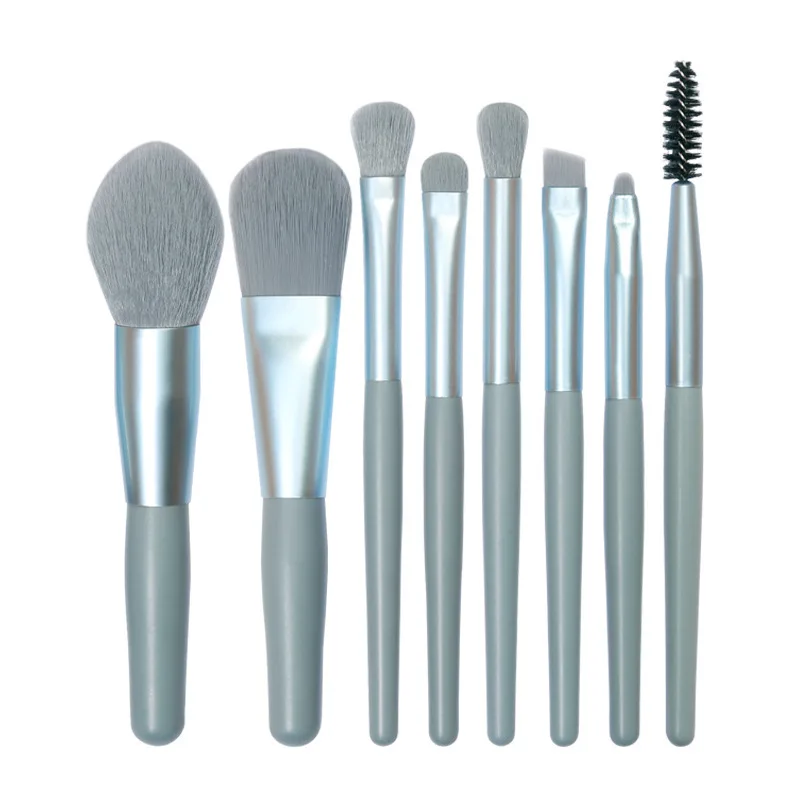 Mini Kit de 8 Pinceaux de make-up Maquillage & Pochette Kit de Voyage