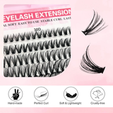 Extension cils DIY découpage synthétique 640 pièces