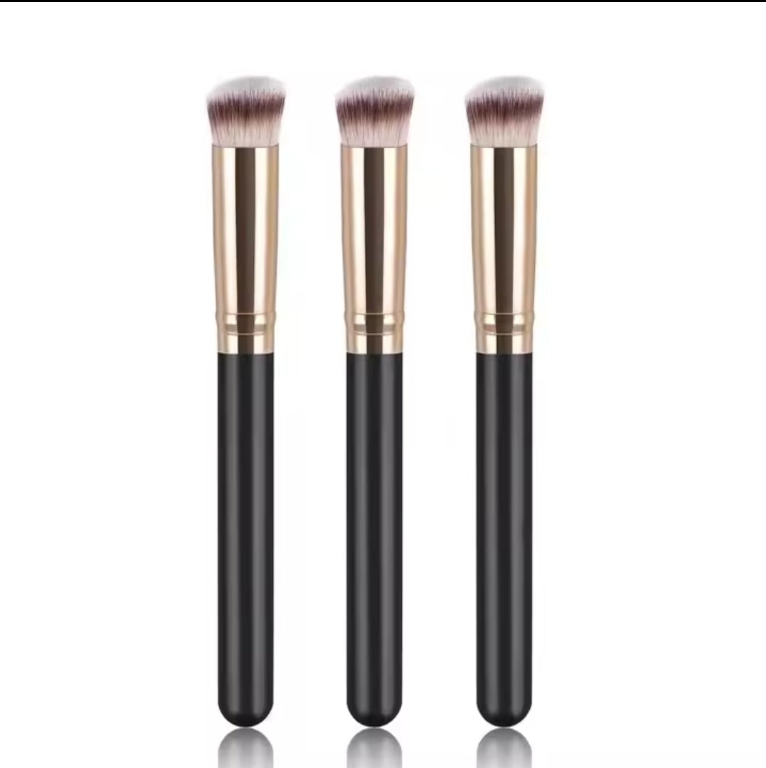 3 pcs Pinceau Correcteur Concealer & Teint Biseauté - Précision Haute Densité _ 3 pièces