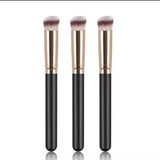 3 pcs Pinceau Correcteur Concealer & Teint Biseauté - Précision Haute Densité _ 3 pièces