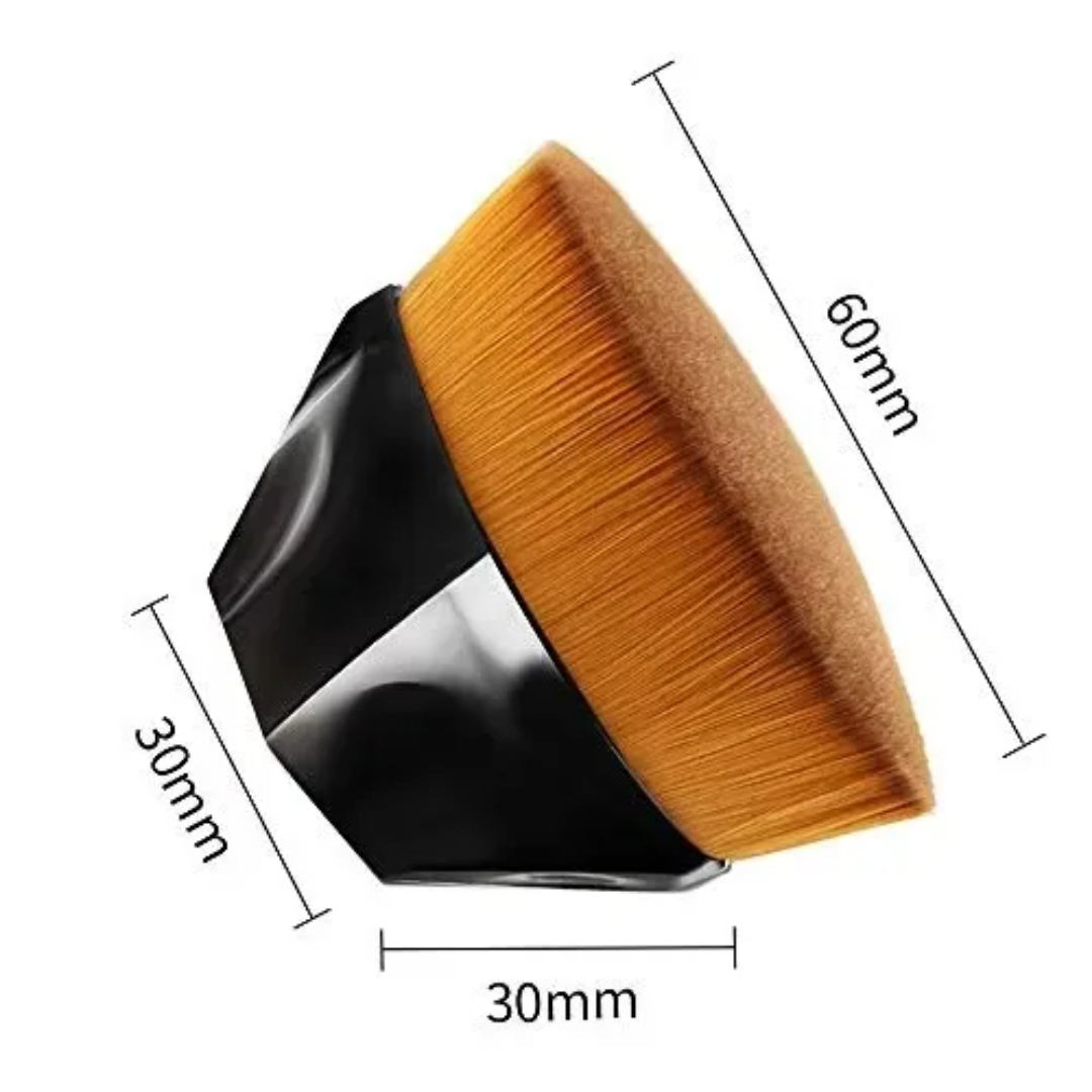KABUKI _ 2 PCs Pinceau Teint Magique professionnel - fond de teint liquide _ bb crème _Manche Hexagonal Ergonomique 2 pieces