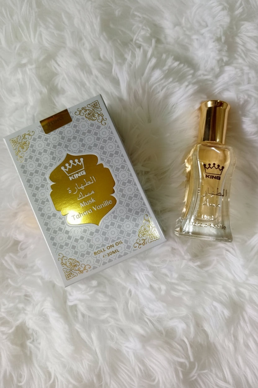 Huile Parfumée Musk Tahara Vanille – Roll-On 30ml | King Perfumes