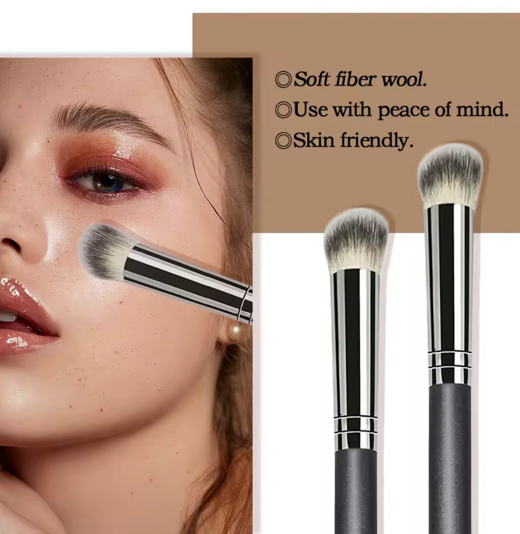 3 pcs Pinceau Correcteur Concealer & Teint Biseauté - Précision Haute Densité _ 3 pièces