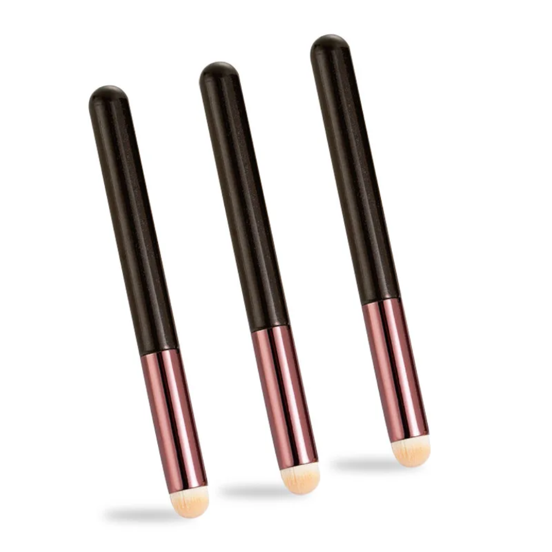 Pinceau Lèvres Arrondi de Précision (Round Lip Brush) - Effet Flouté & Uniforme _ 3 pièces