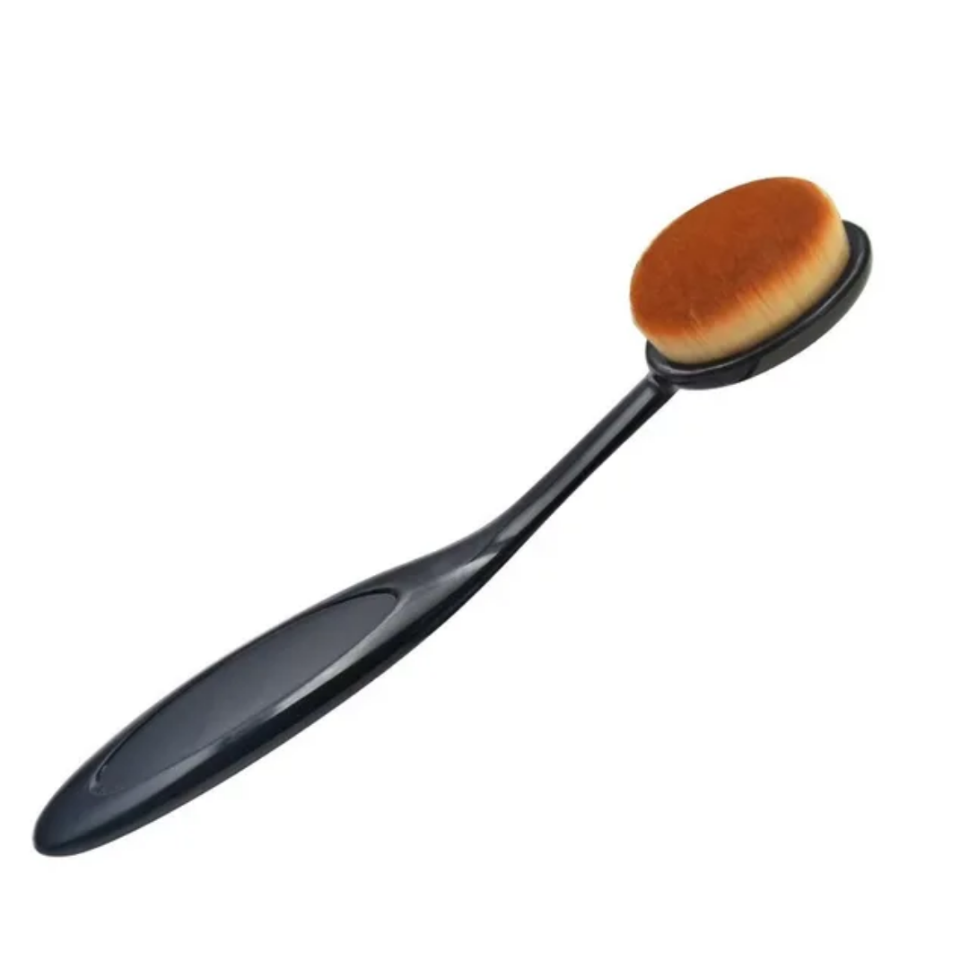Pinceau de Fond de Teint Ovale Ergonomique Professionnel-2 pieces- Teint Parfait & Finition Lisse