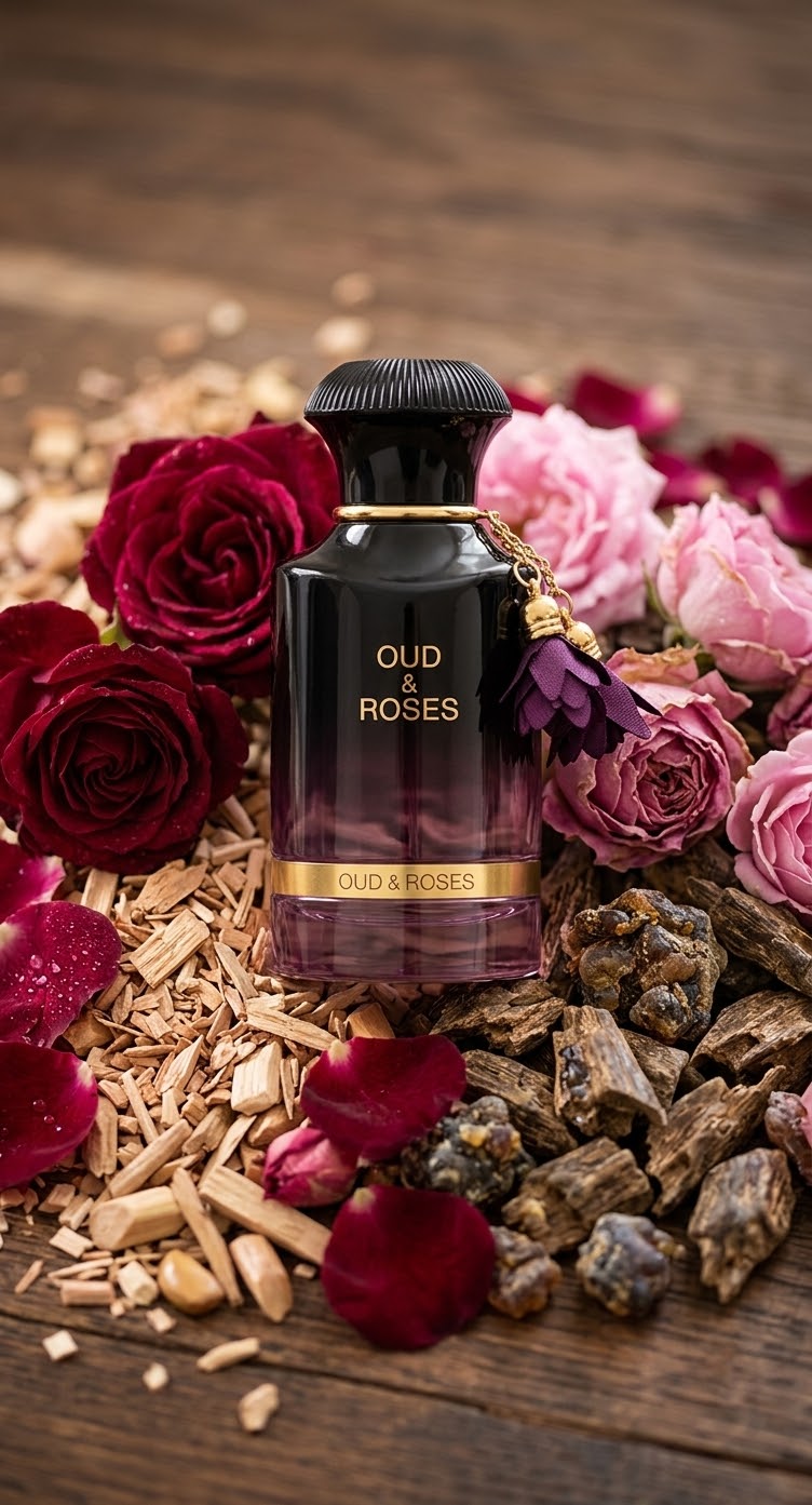 Oud & Roses Ahmed Al Maghribi – Eau de Parfum Orientale Mixte (60ml)