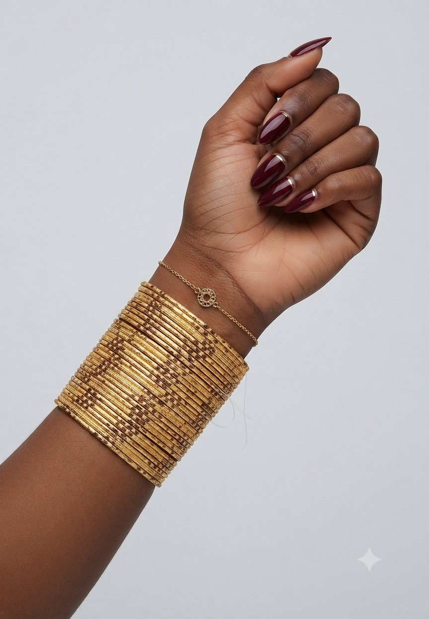 21K Gold Plated Bracelet "Bbei Binta" Plaqué or Copie 21k high end quality _ lot de 24 pieces