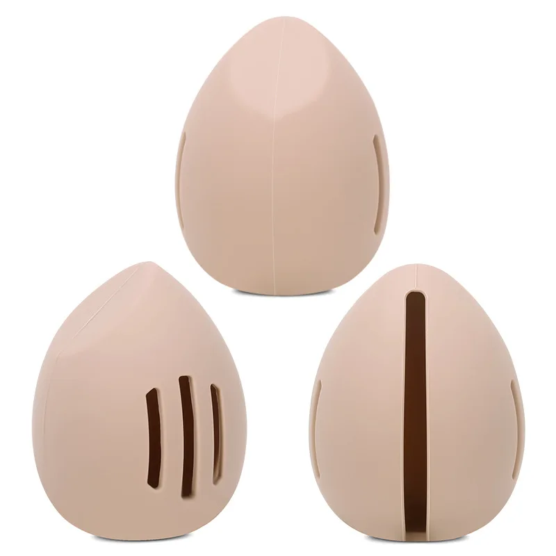Étui de Voyage Ergonomique en Silicone pour Beauty Blender _ make-up 3 pièces