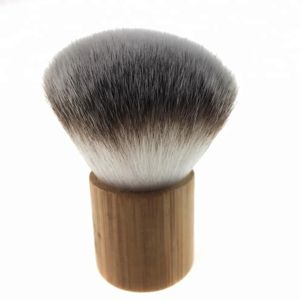 Mini Pinceau Kabuki en Bambou - Make-up Teint Parfait & Finition Naturelle