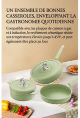 Set de cuisine complet "Urban Lady" - DSTT DSLXSHTZ3, Revêtement Céramique Antiadhésif - 3 Pièces