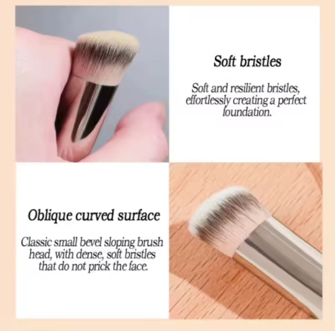 3 pcs Pinceau Correcteur Concealer & Teint Biseauté - Précision Haute Densité _ 3 pièces
